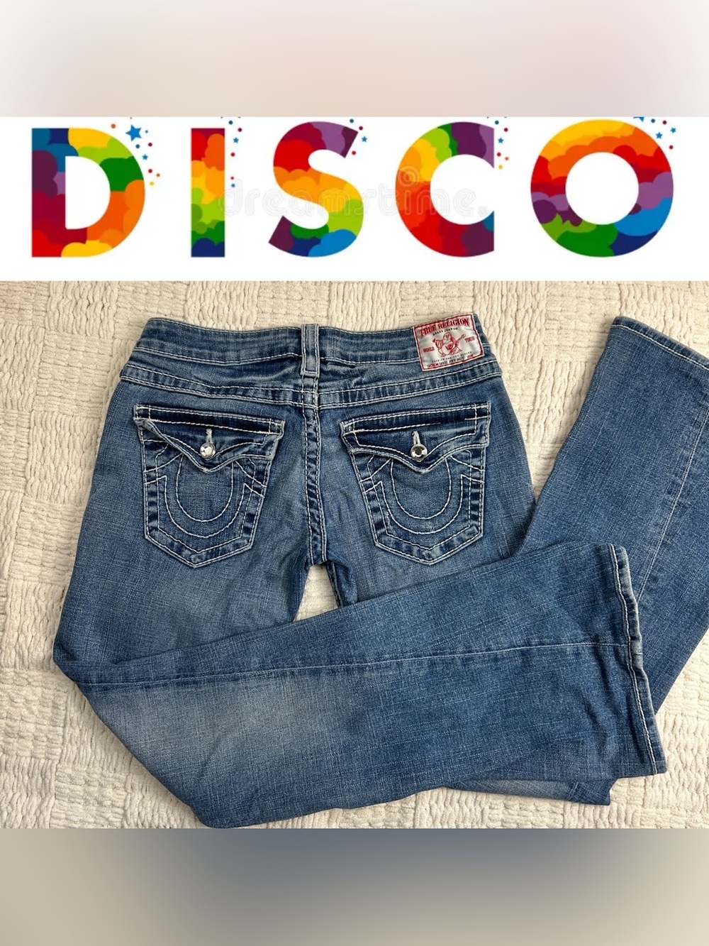 Vintage True Religion Disco Joey Big T Rhinestone 27